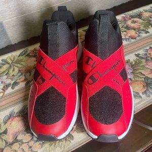 Champion NEW RF-R Slip On X  Casual Mens  Shoes Size 7 Black Red White CP101578M